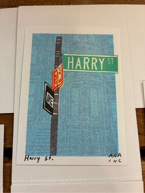 Harry Styles NYC Pop-Up Inciardi MSG Mini Print - Harry Street Sign - 2026 - new